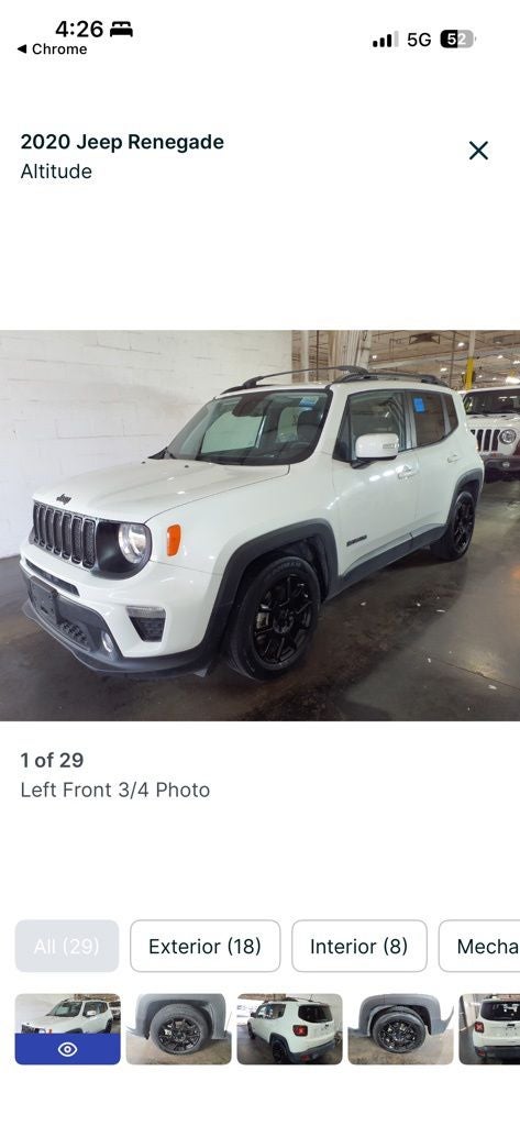 2020 Jeep Renegade Altitude FWD