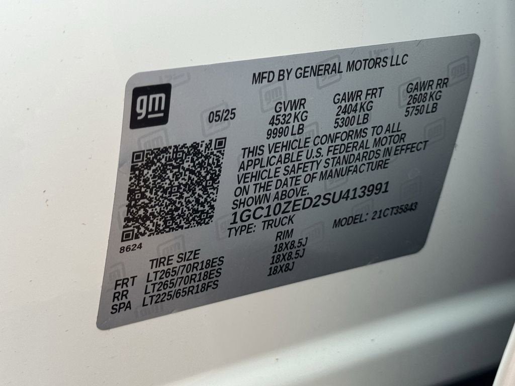 2025 Chevrolet Silverado EV LT - Extended Range