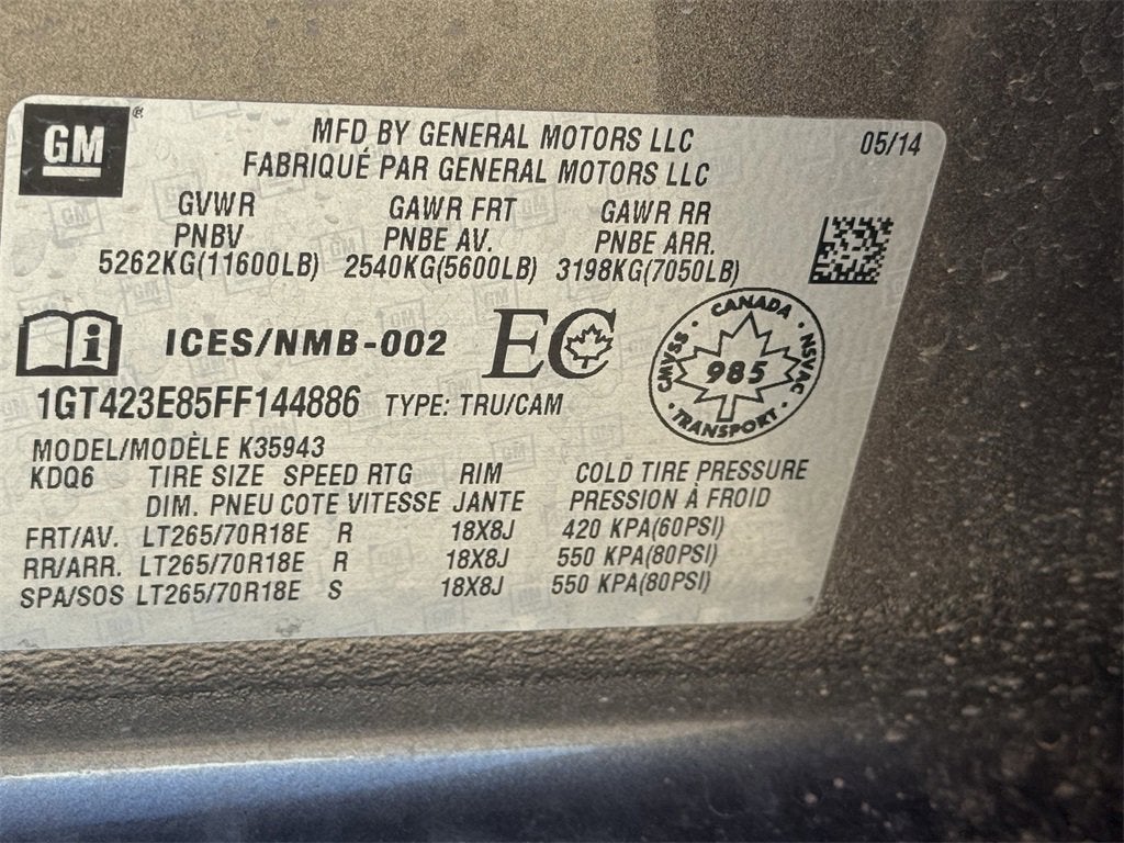 2015 GMC Sierra 3500 HD SLT