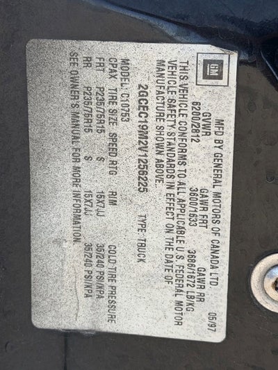 1997 Chevrolet Silverado 1500 Ext Cab 141.5" WB