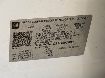 2018 Chevrolet Silverado 1500 LT