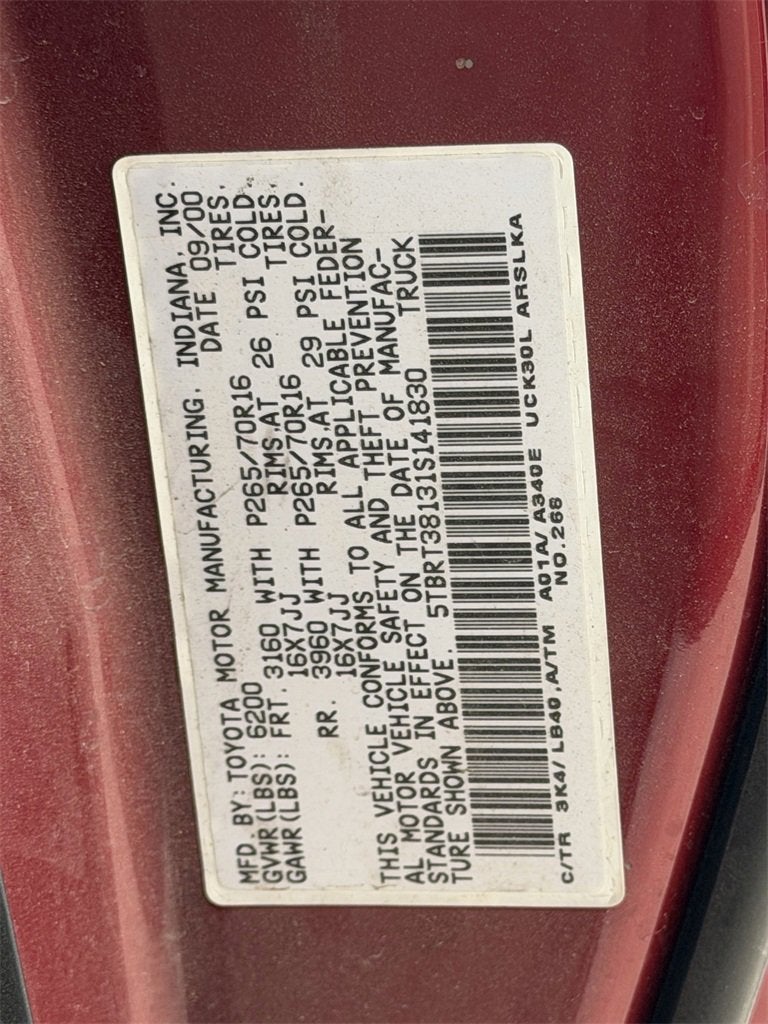 2001 Toyota Tundra Ltd