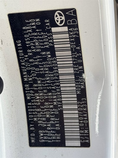 2014 Toyota Corolla L