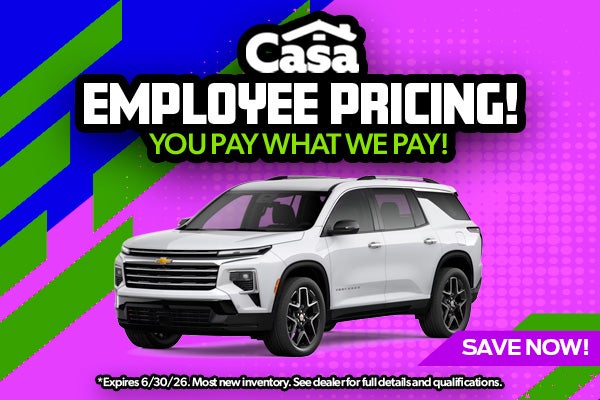 Casa Employee Pricing