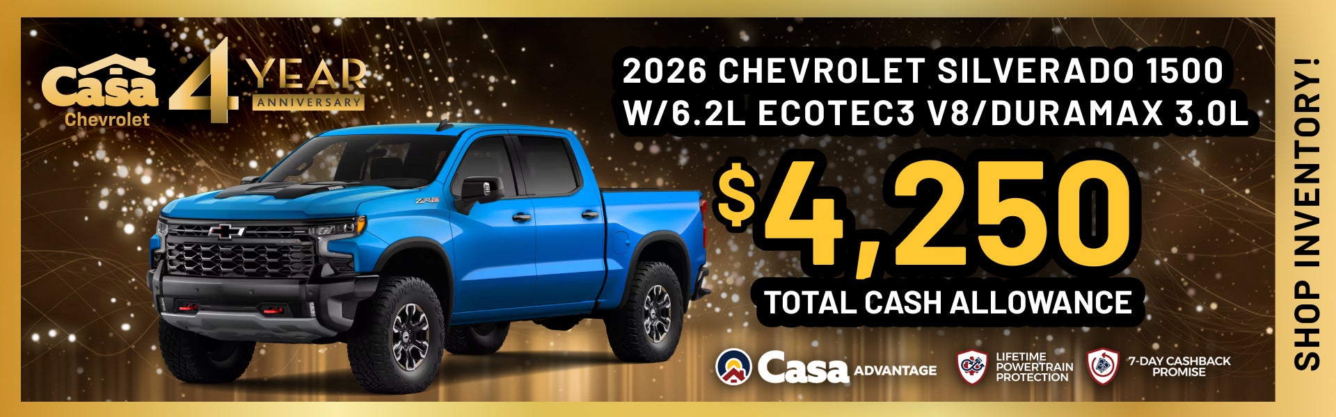 2026 Chevrolet Silverado 1500 w/6.2L EcoTec3 V8/Duramax 3.0L