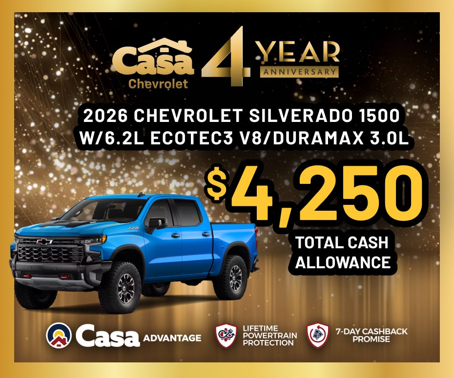 2026 Chevrolet Silverado 1500 w/6.2L EcoTec3 V8/Duramax 3.0L